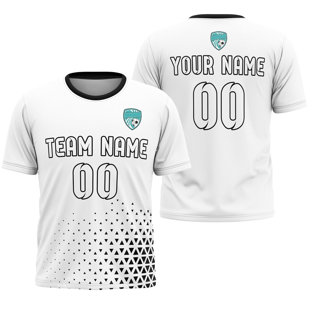 Custom Soccer R Side Pattern D3 Tri-Edge Sports Tops Jersey