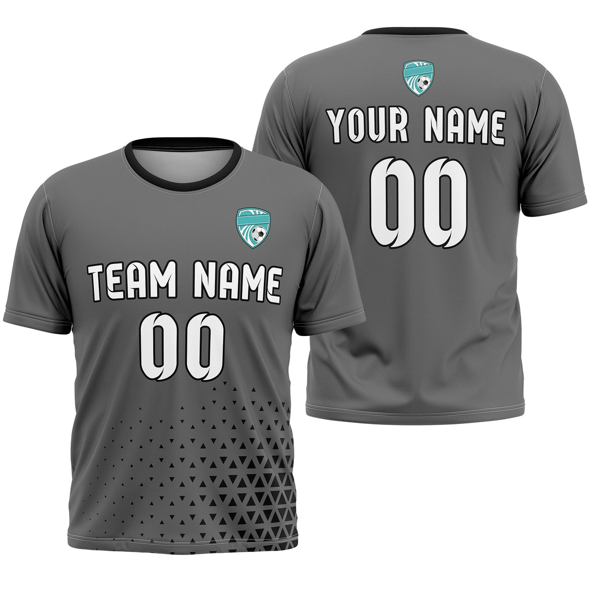 Custom Soccer R Side Pattern D3 Tri-Edge Sports Tops Jersey