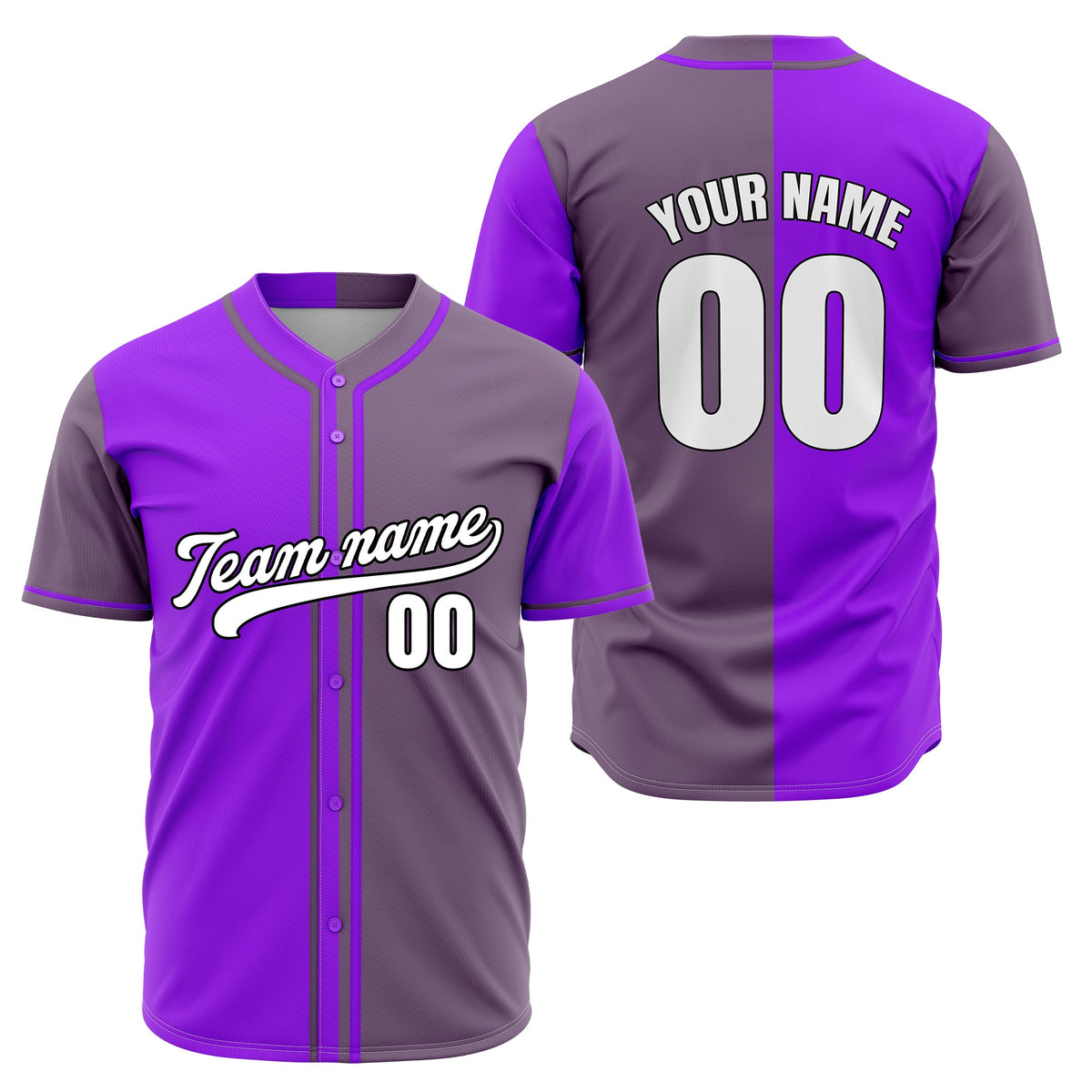 Custom Split Baseball Aqua Sports Jersey Personalized Uniform with Name & Number