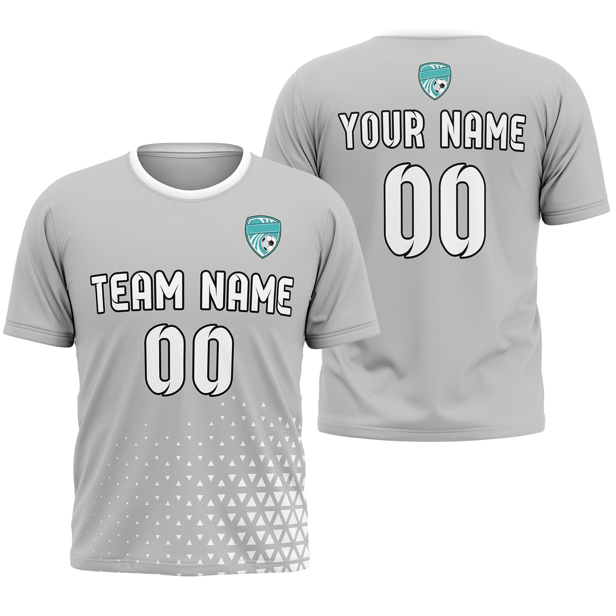 Custom Soccer R Side Pattern D3 Tri-Edge Sports Tops Jersey