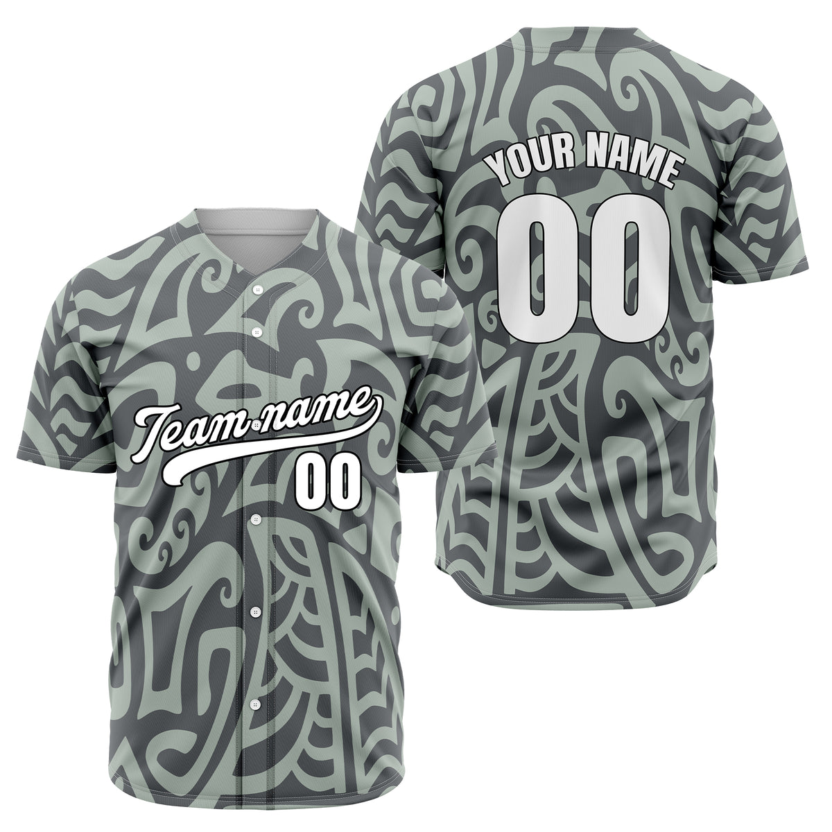Custom Hawaii Blaze Grey Baseball Sports Jersey Personalized Uniform with Name &amp; Number