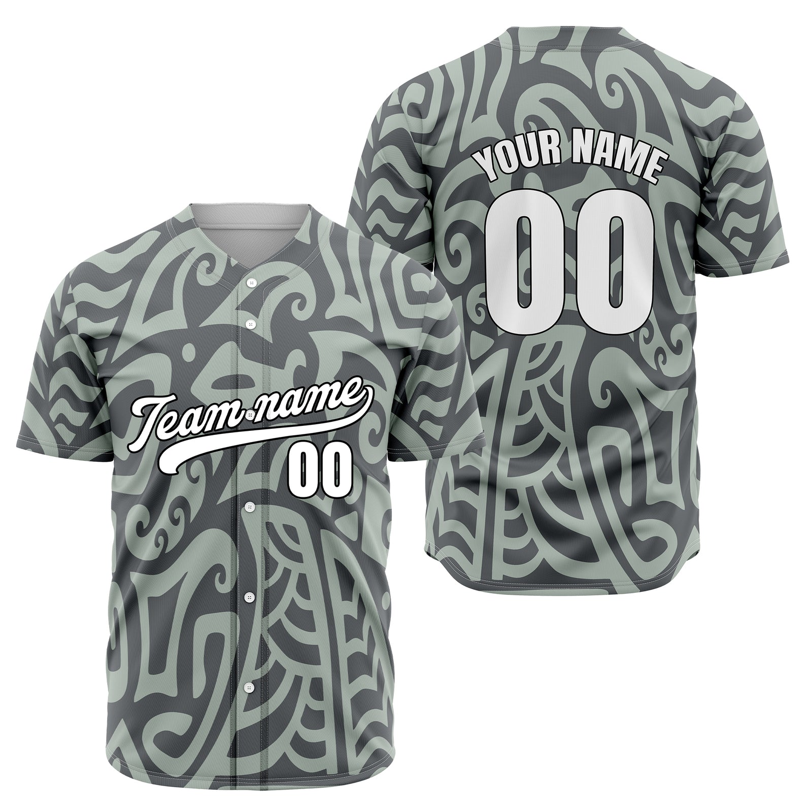 Custom Hawaii Blaze Grey Baseball Sports Jersey Personalized Uniform with Name & Number