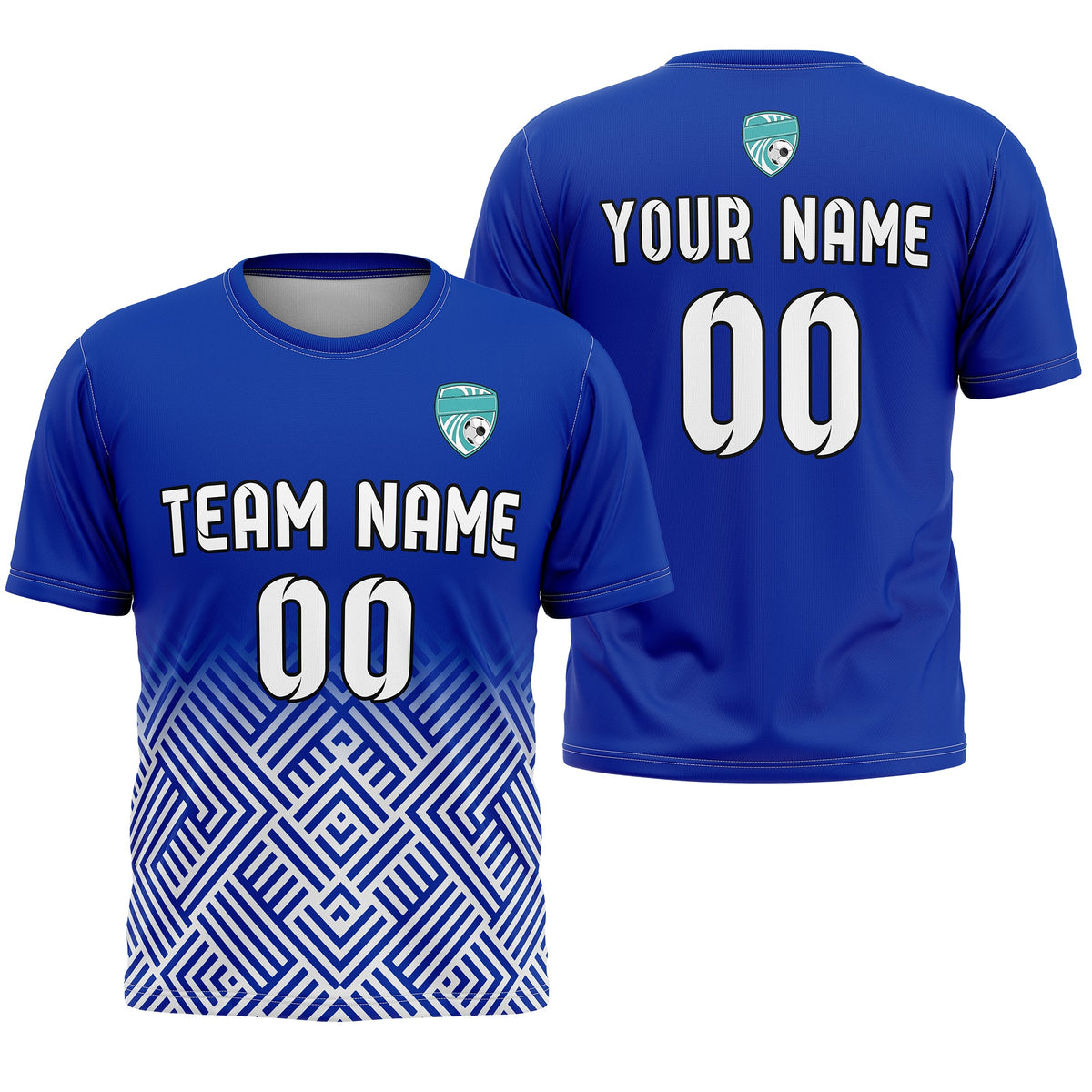 Custom Soccer  R Side Pattern D2 Shadow Line Sport Tops Jersey
