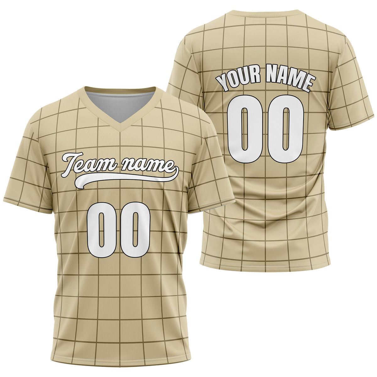 Custom Storm Matrix Khaki Baseball Sports Jersey Personalized Uniform with Name &amp; Number