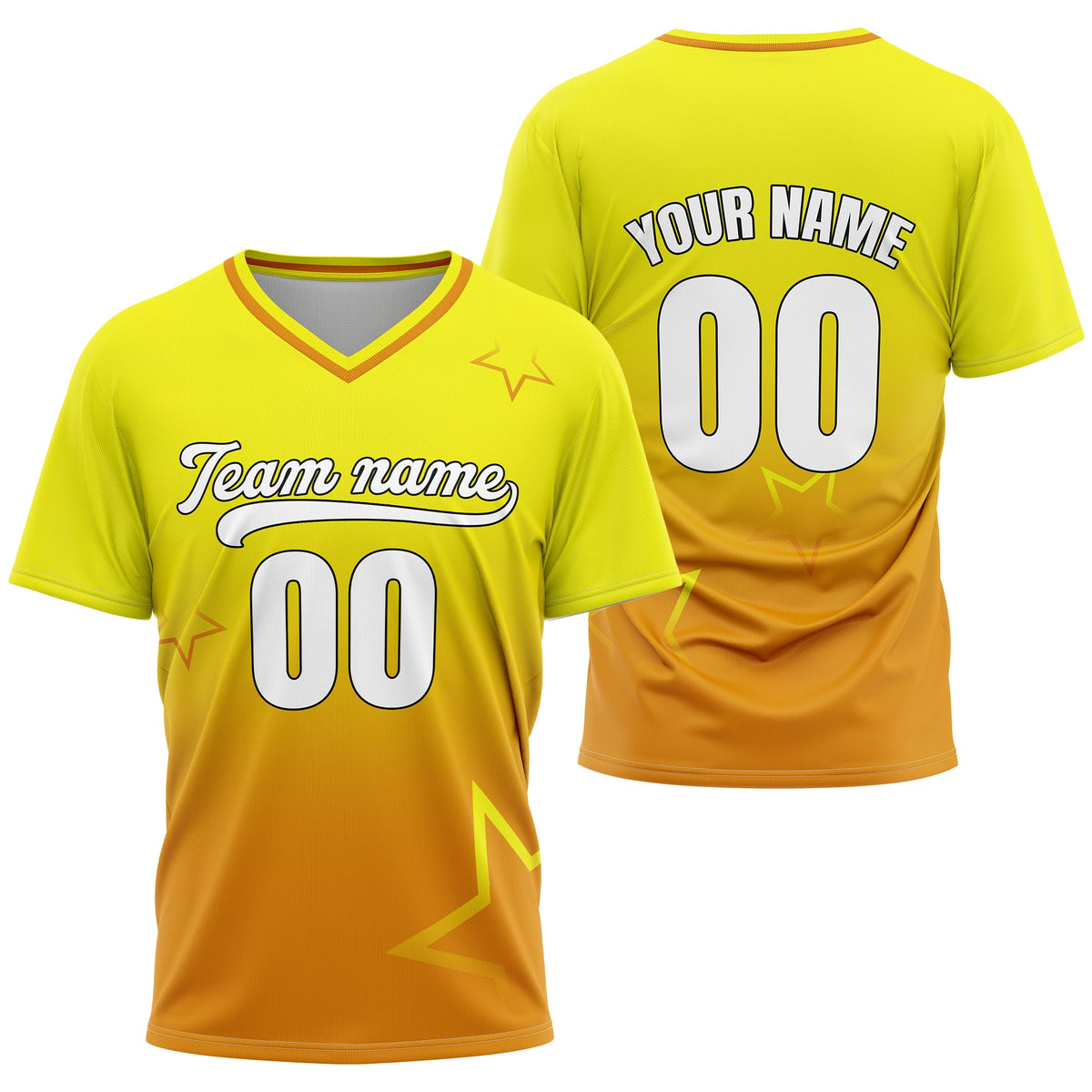 Custom Star Gradient Baseball Aqua Sports Jersey Personalized Uniform with Name & Number