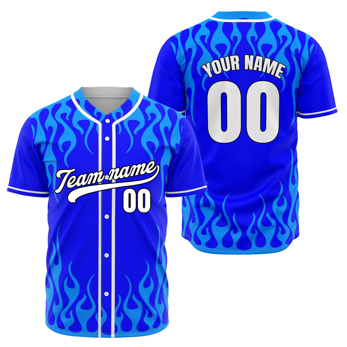 Custom Frostburn Aqua Baseball Sports Jersey Personalized Uniform with Name & Number
