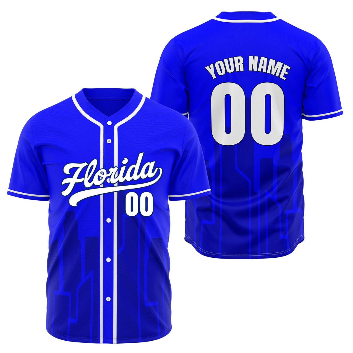 Custom City Flux Aqua Baseball Sports Jersey Personalized Uniform with Name & Number