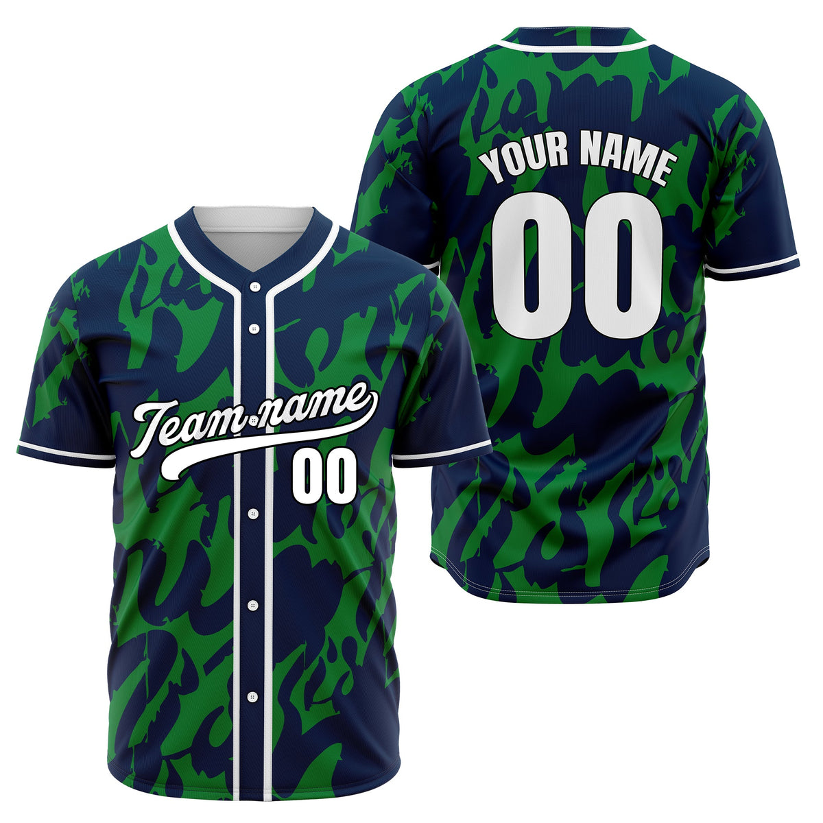 Custom Graffiti Sox Aqua Baseball Sports Jersey Personalized Uniform with Name & Number