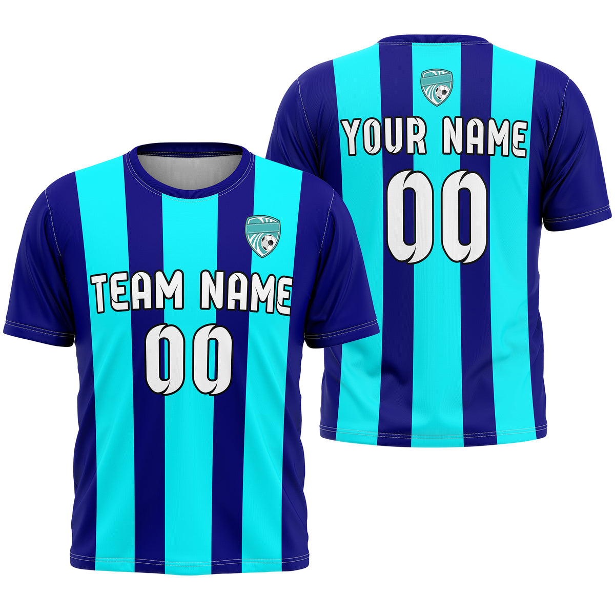 Custom Striker Stripe Navy Soccer sport Tops Jersey