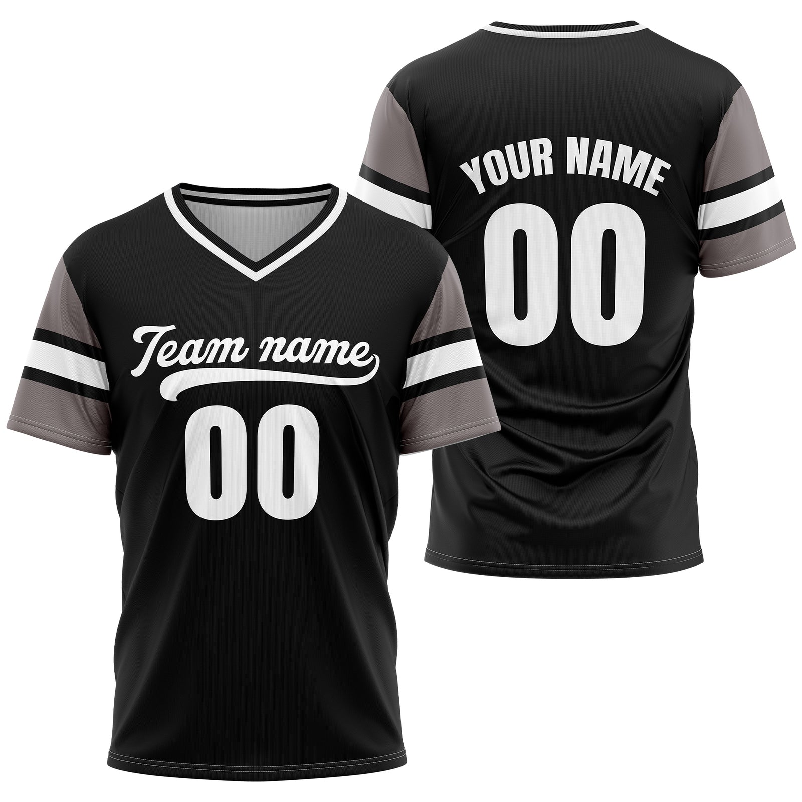 Custom StormLine Black Pullover Baseball Sports Jersey Personalized Uniform with Name & Number
