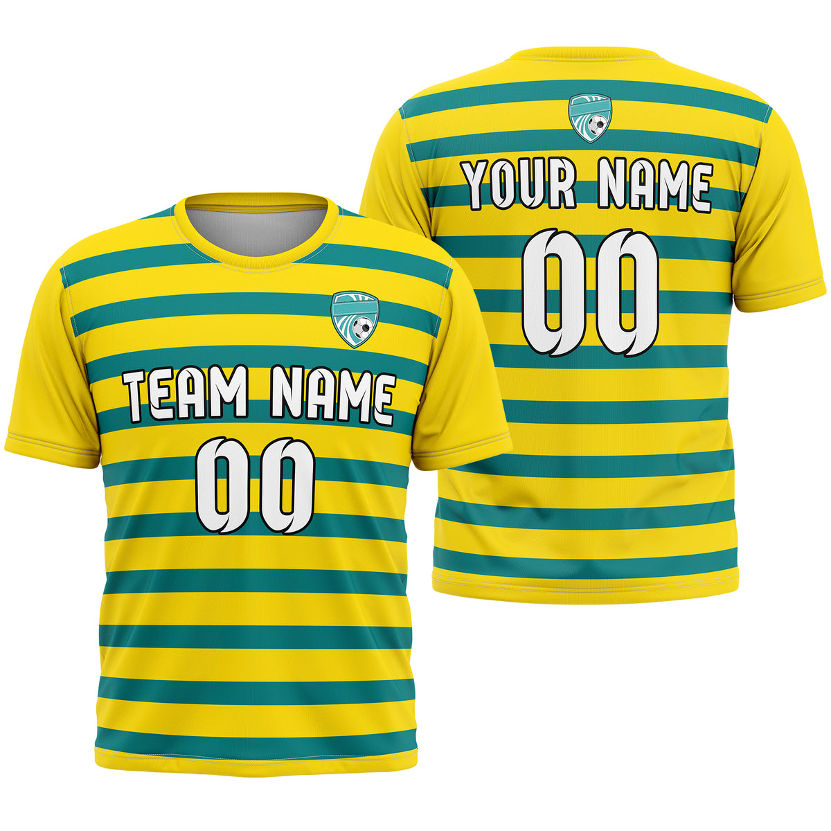 Custom Royal Stripe Red Soccer sport Tops Jersey