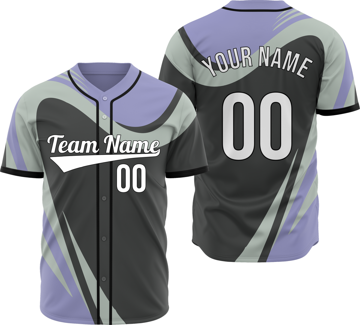 Custom Heritage Flow Baseball Dark Grey Sports Jersey Personalized Uniform with Name &amp; Number