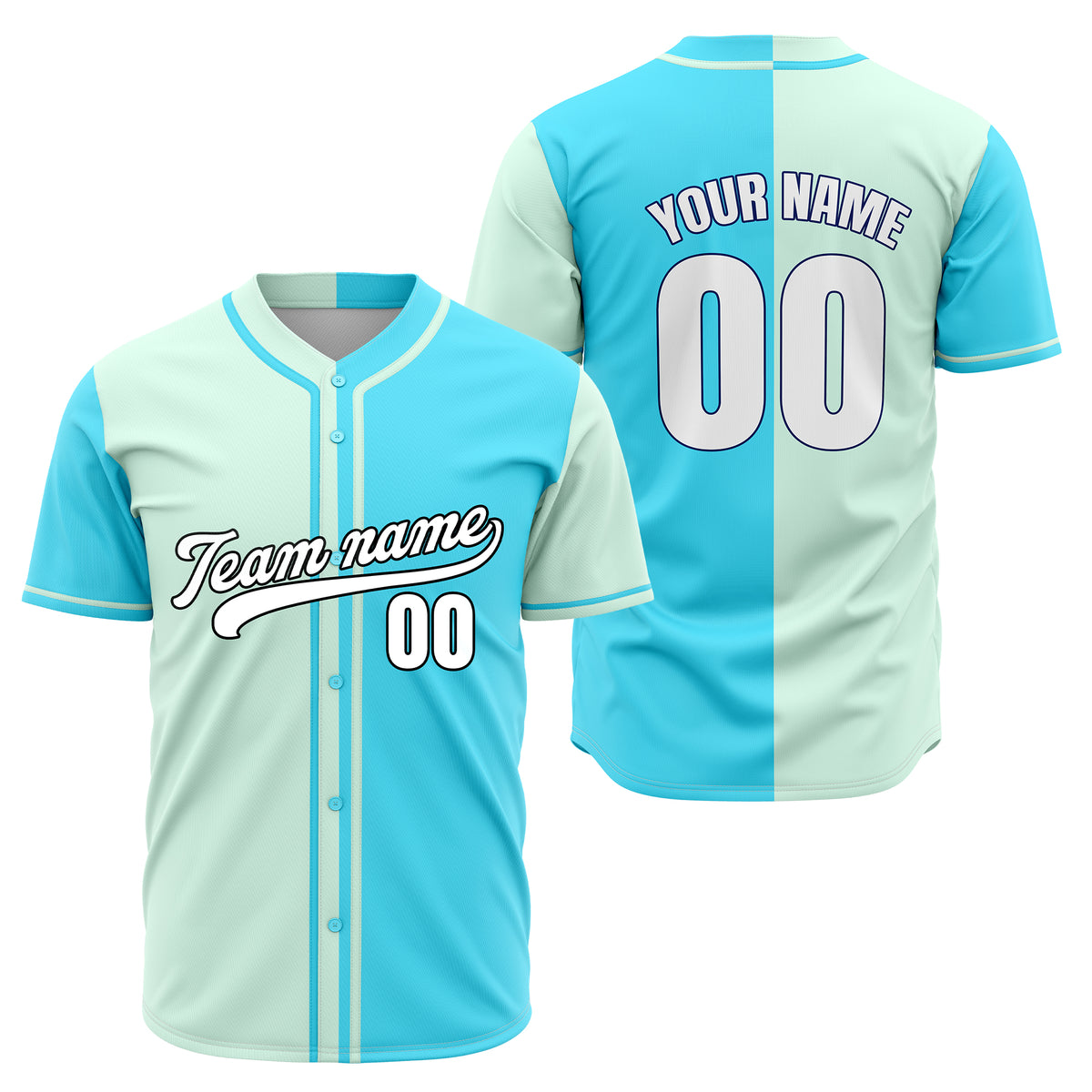 Custom Split Baseball Grey Sports Jersey Personalized Uniform with Name & Number