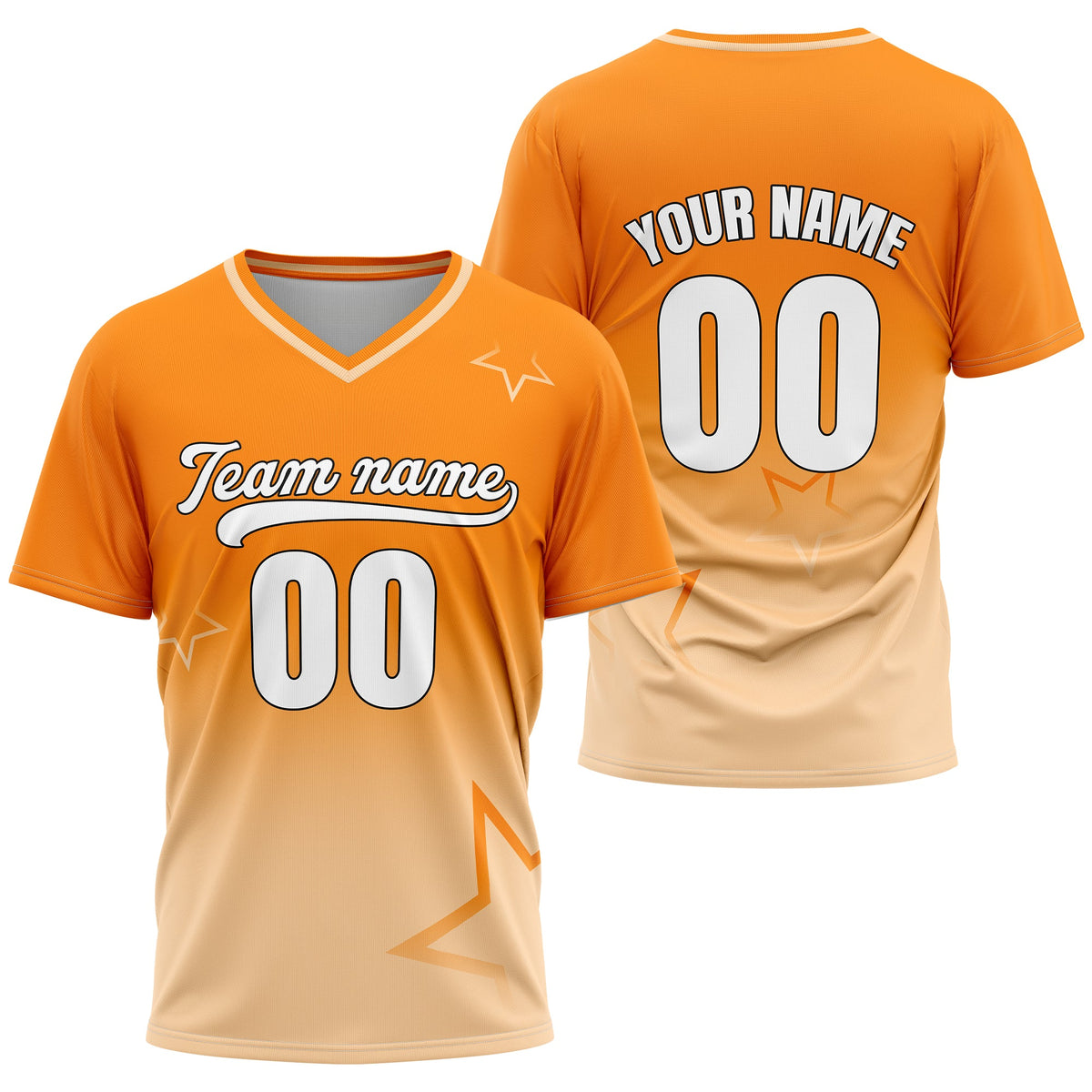 Custom Star Gradient Baseball Aqua Sports Jersey Personalized Uniform with Name & Number