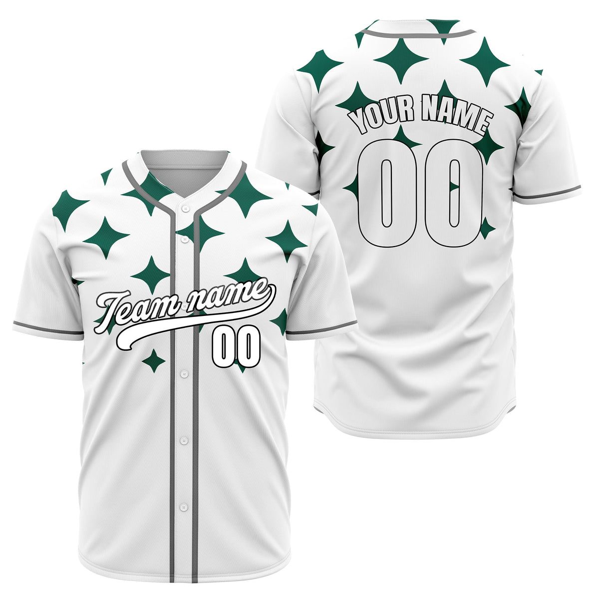 Custom Starlight Aqua Baseball Sports Jersey Personalized Uniform with Name & Number