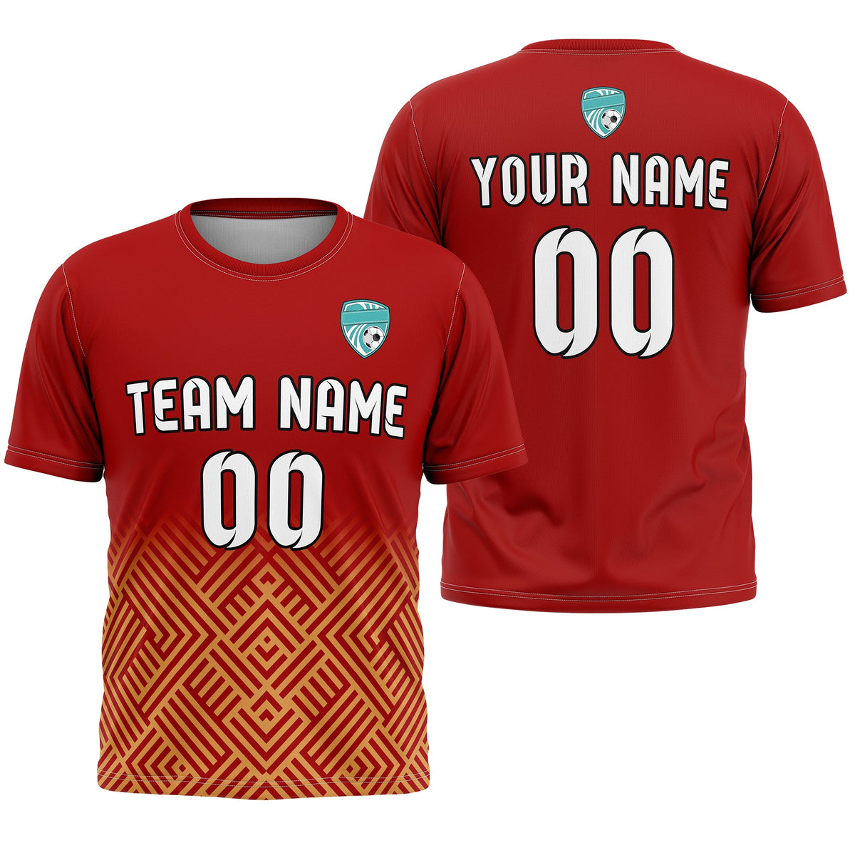 Custom Soccer  R Side Pattern D2 Shadow Line Sport Tops Jersey