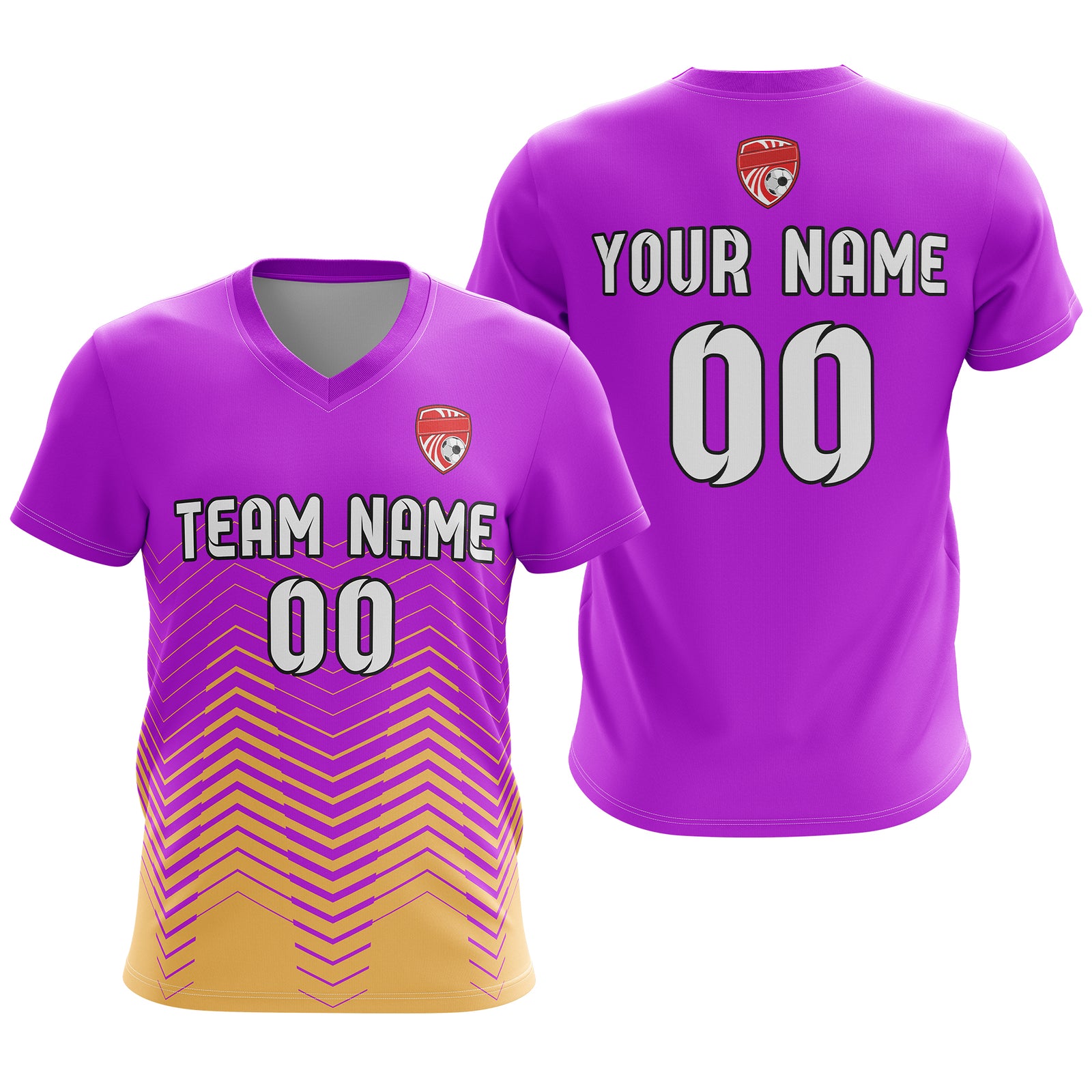 Custom Apex Strike V-Side Pattern Purple Soccer sport Tops Jersey