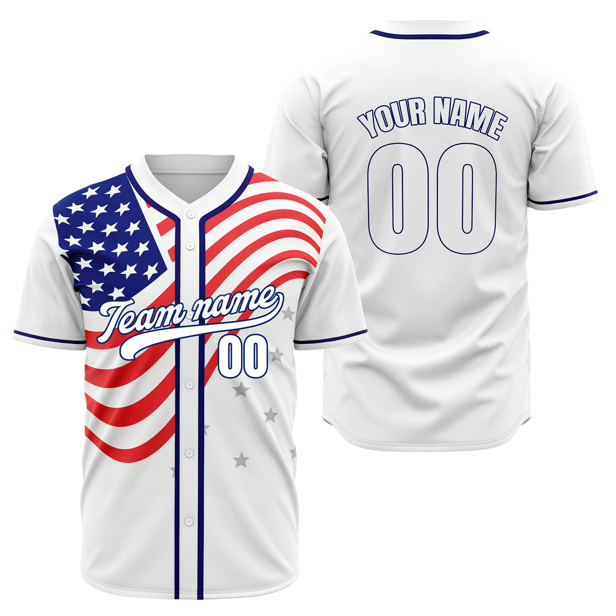 Custom USA Pride Baseball Sports Jersey Personalized Uniform with Name &amp; Number
