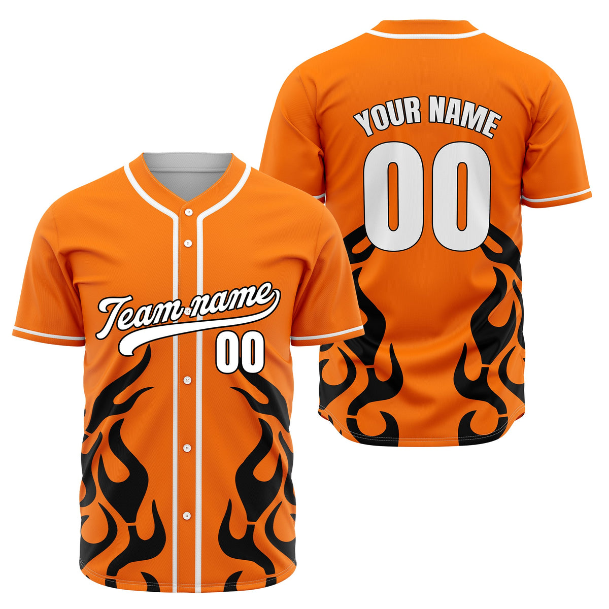 Custom Shadow Flames Aqua Baseball Sports Jersey Personalized Uniform with Name & Number