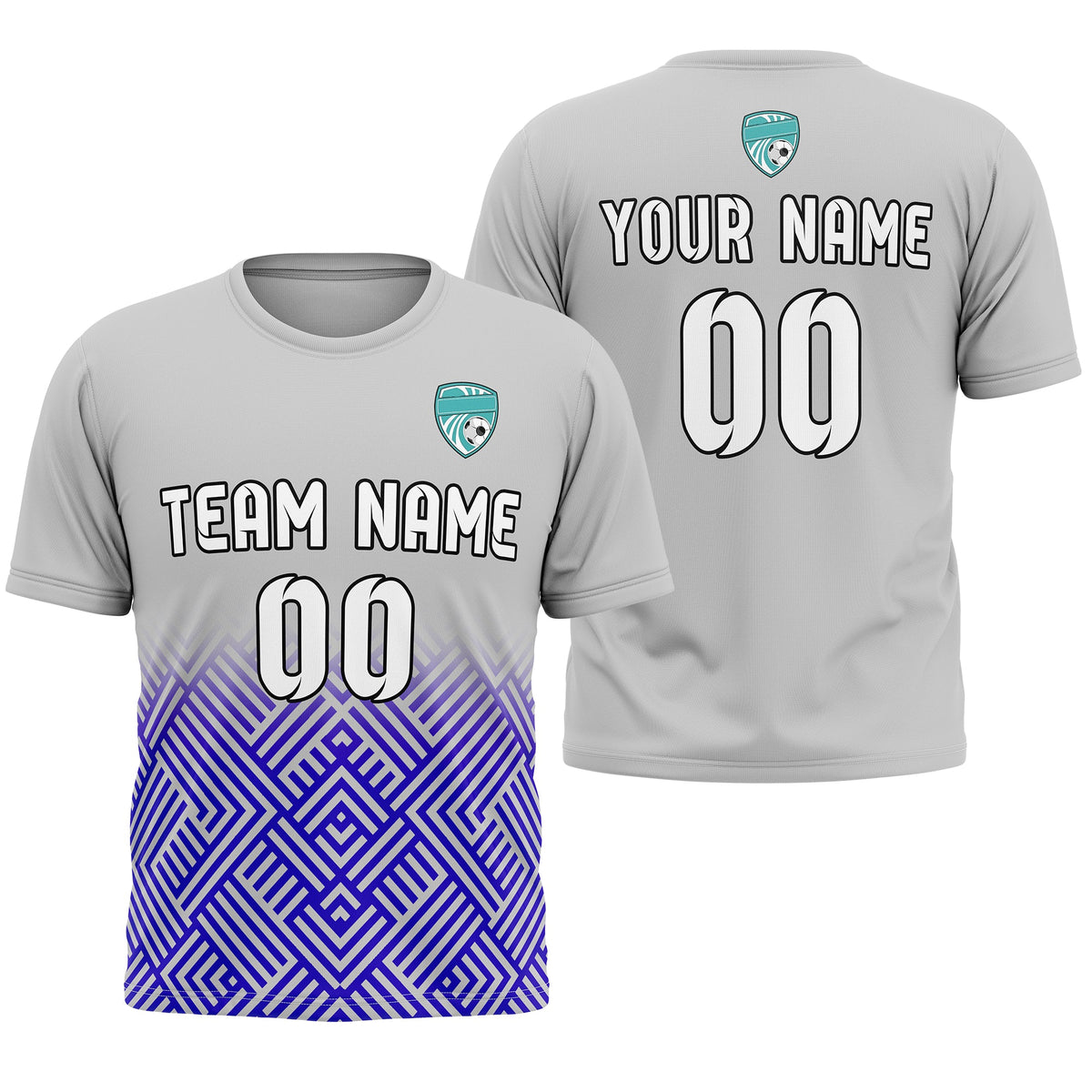 Custom Soccer  R Side Pattern D2 Shadow Line Sport Tops Jersey