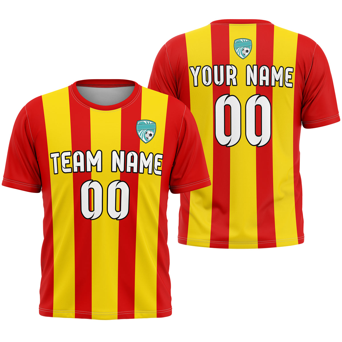 Custom Striker Stripe Teal Soccer sport Tops Jersey
