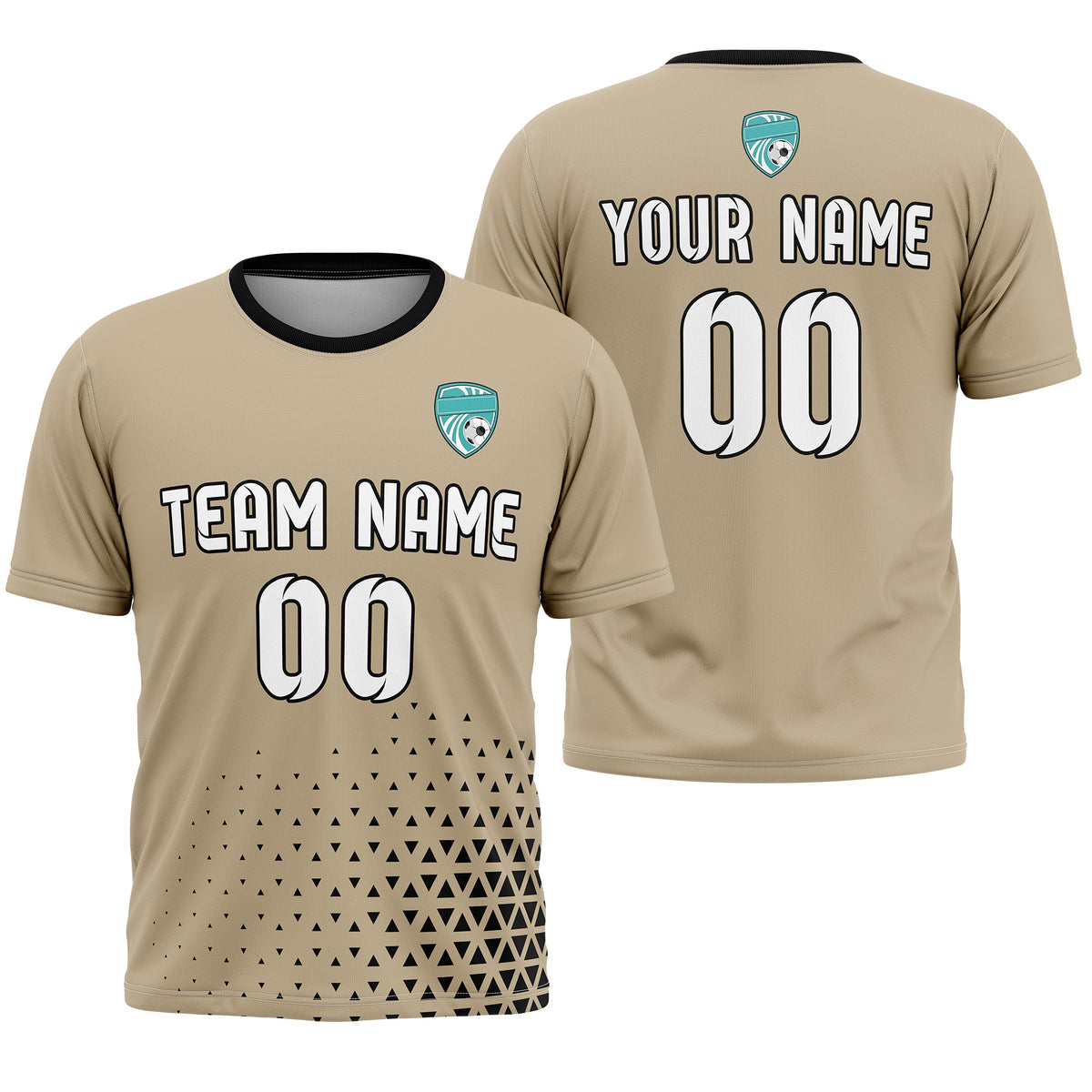 Custom Soccer R Side Pattern D3 Tri-Edge Sports Tops Jersey