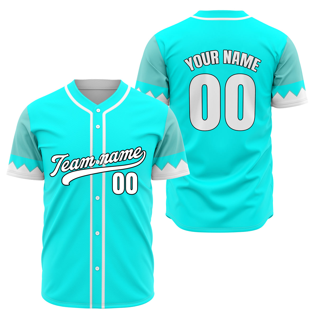 Custom Legacy Classic Baseball Aqua Sports Jersey Personalized Uniform with Name &amp; Number