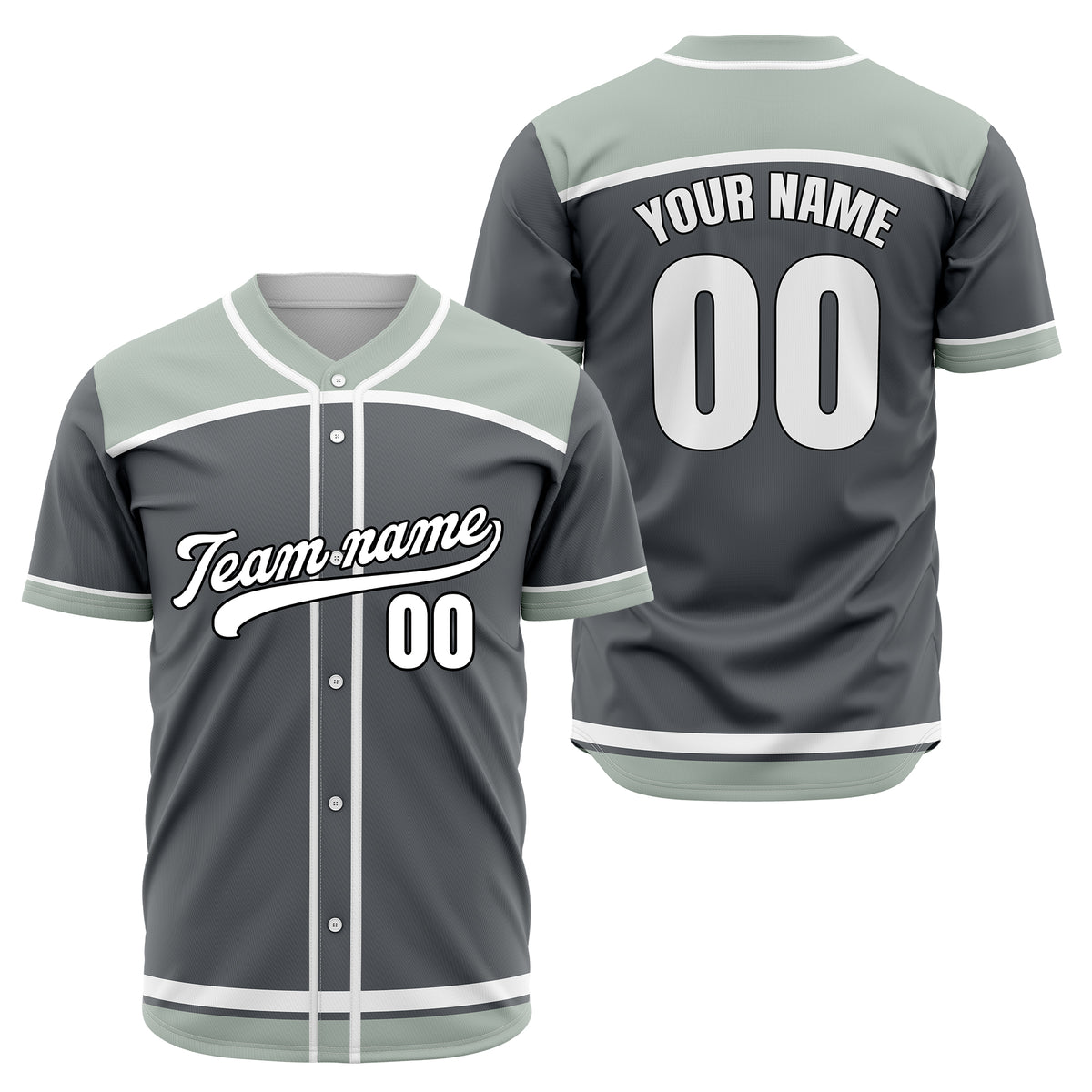 Custom Marquee Classic Baseball Dark Grey Sports Jersey Personalized Uniform with Name &amp; Number