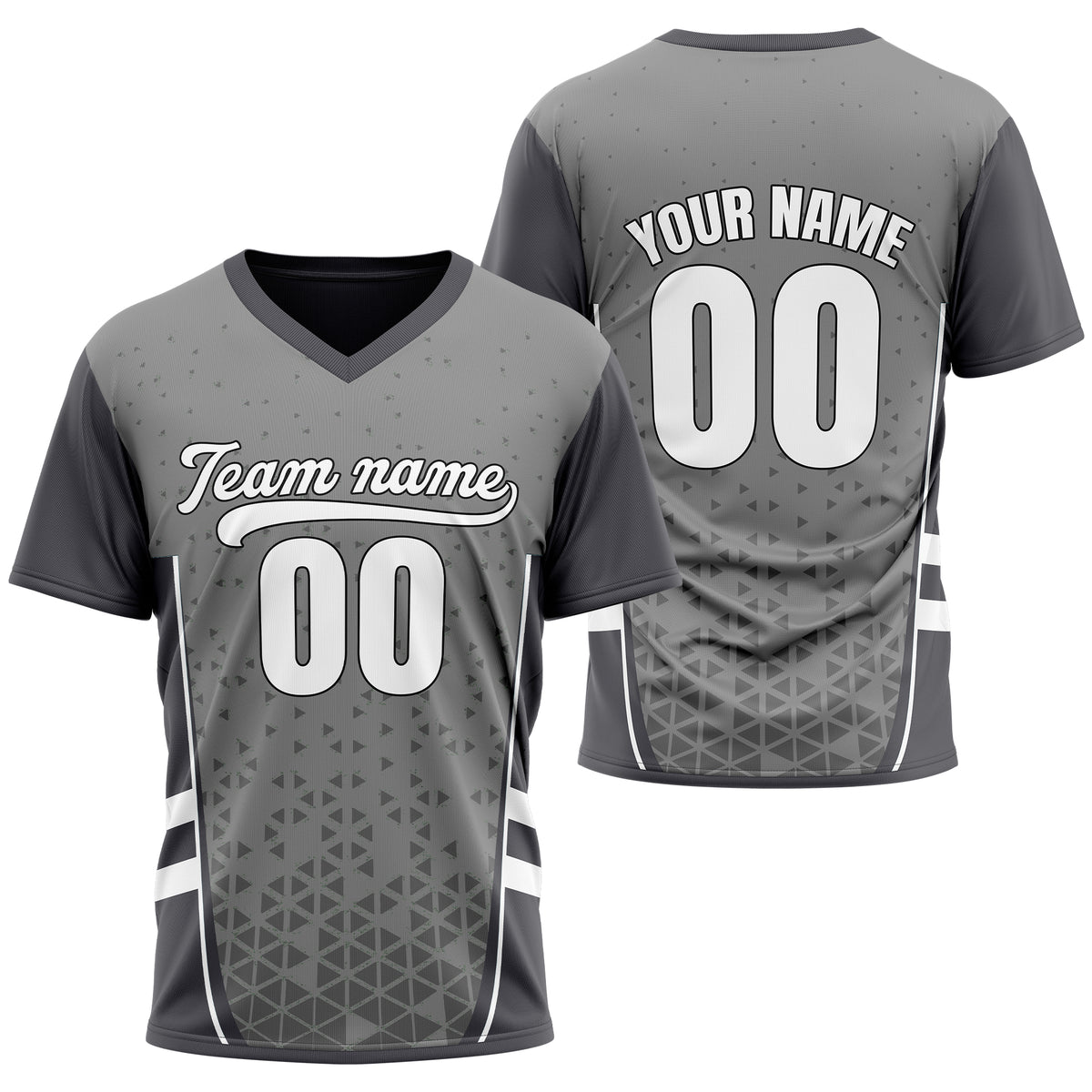 Custom HexaFade Grey Pullover Baseball Sports Jersey Personalized Uniform with Name &amp; Number