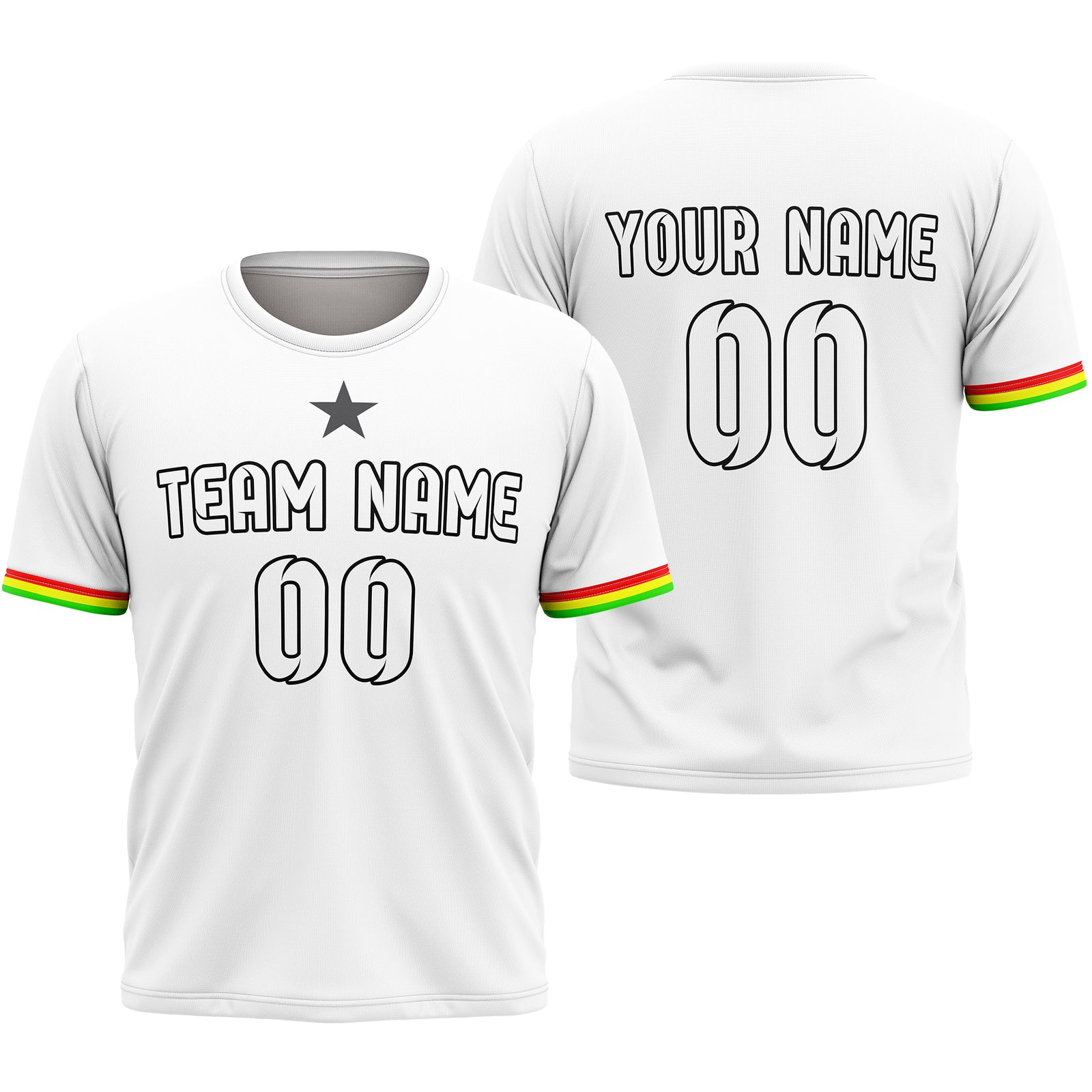 Custom GHANA Fan Jersey Personalized with Name & Number