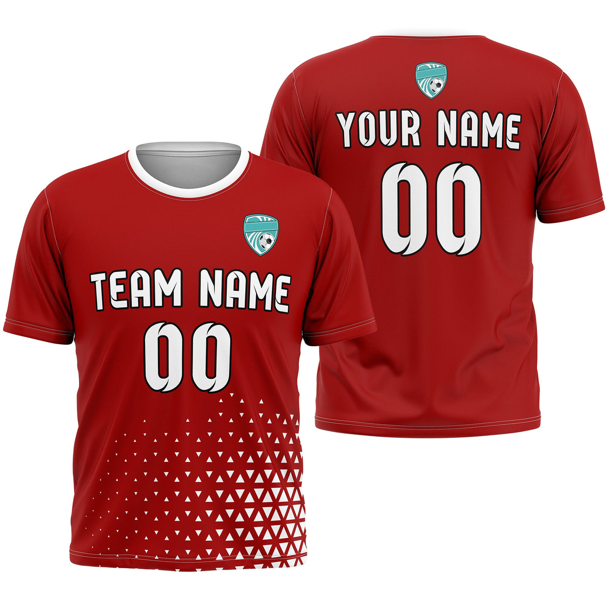 Custom Soccer R Side Pattern D3 Tri-Edge Sports Tops Jersey