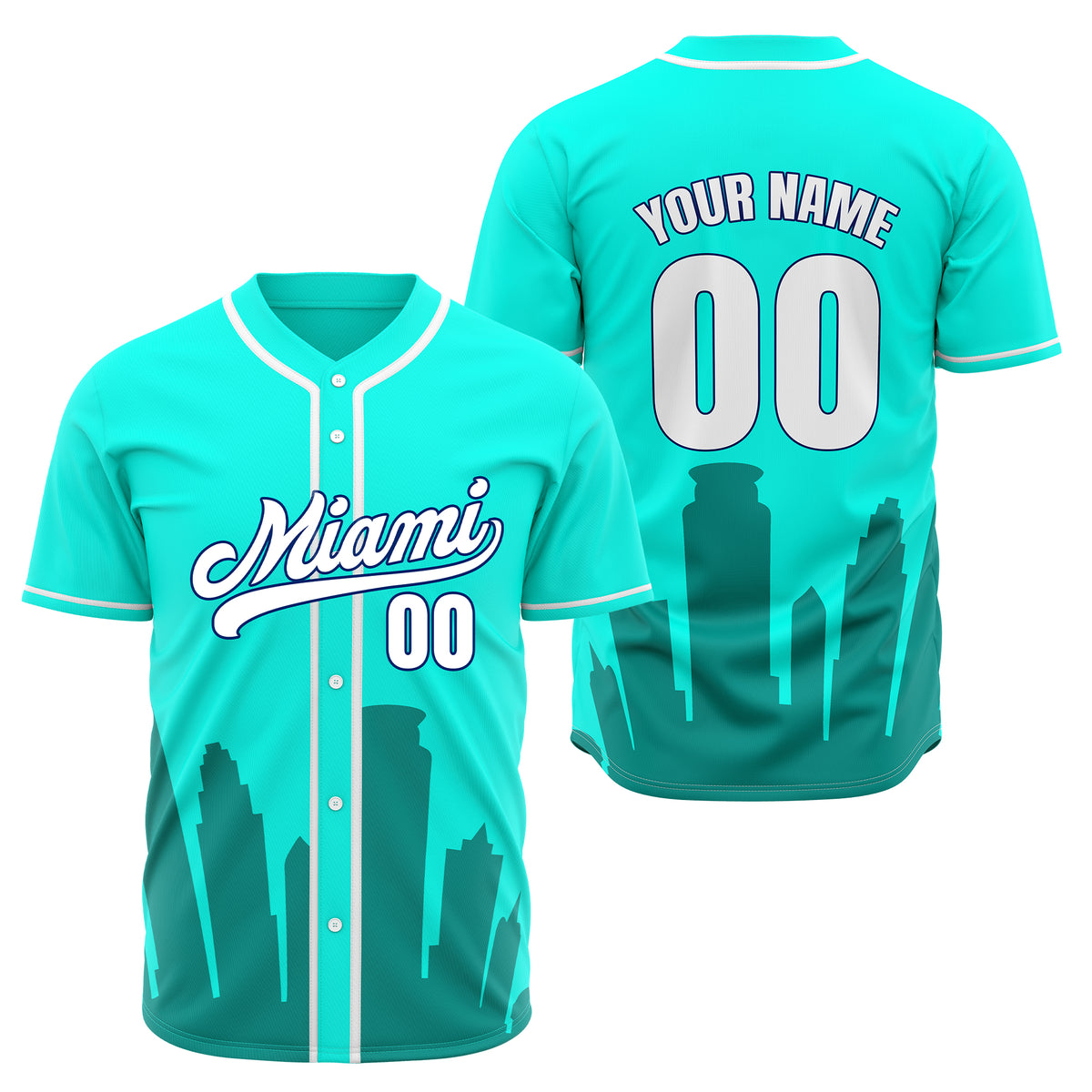 Custom City Tide White Baseball Sports Jersey Personalized Uniform with Name & Number