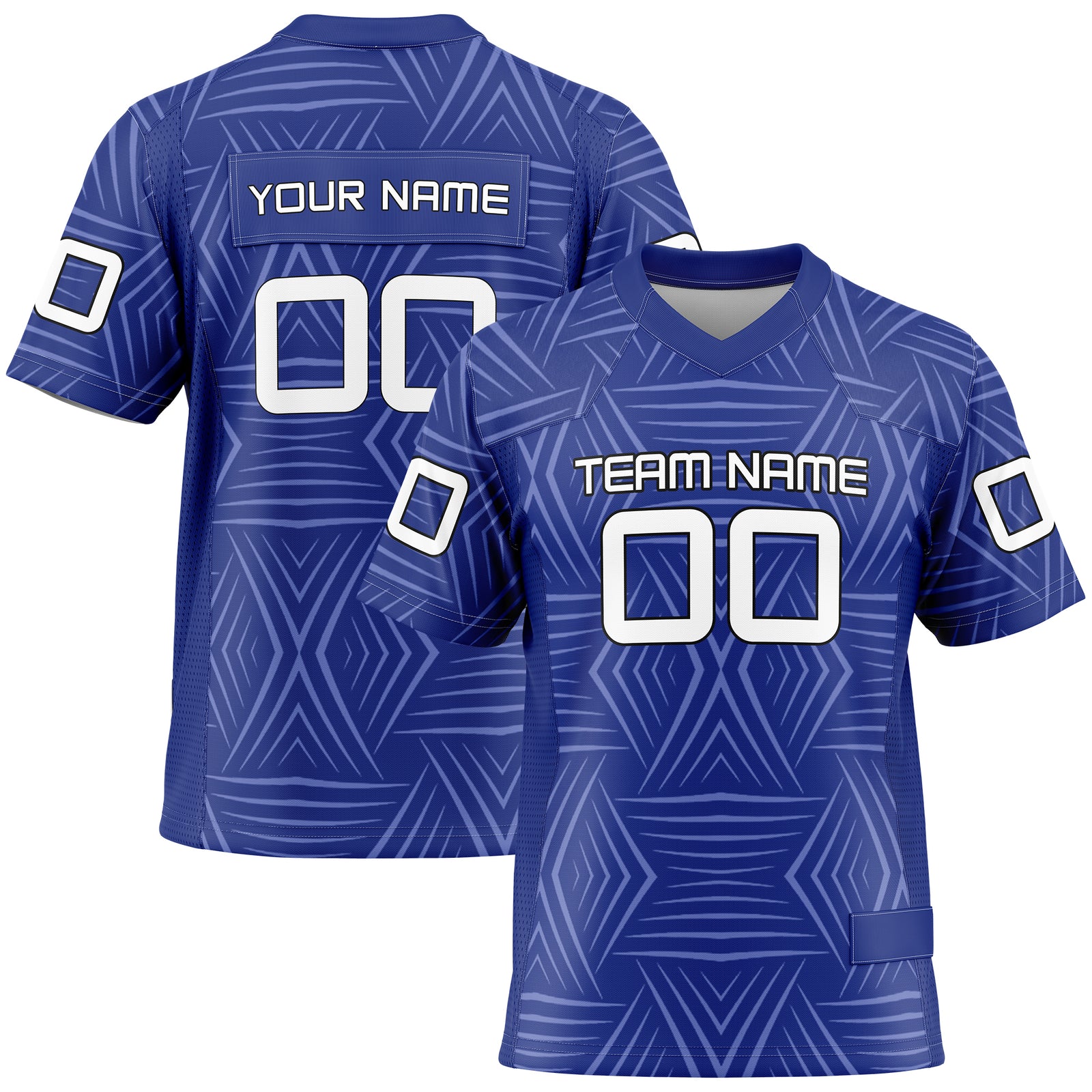 Custom Elite Navy Graffiti Line Mesh Authentic Football Jersey