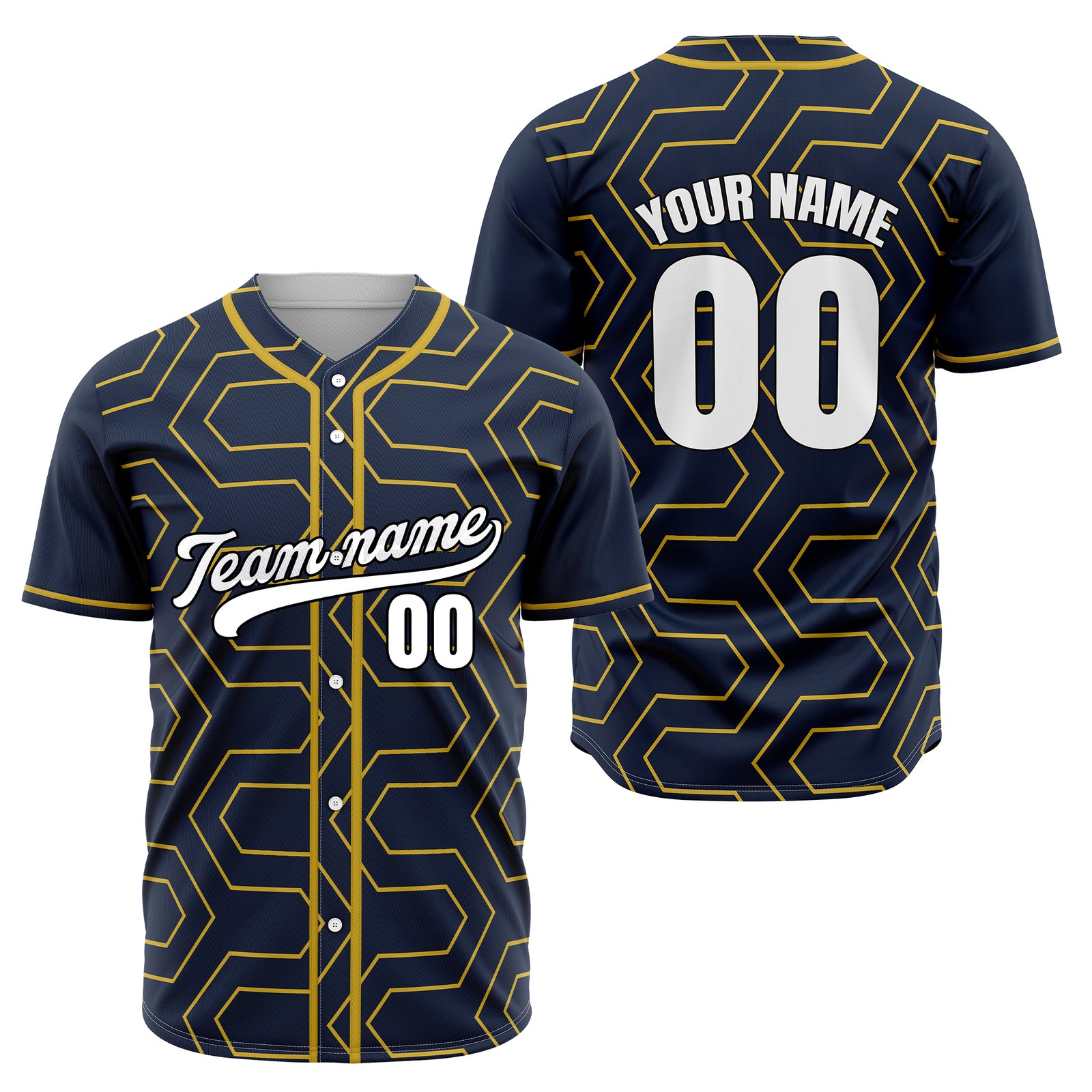 Custom Rhombus Rush Navy Sports Jersey Personalized Uniform with Name & Number