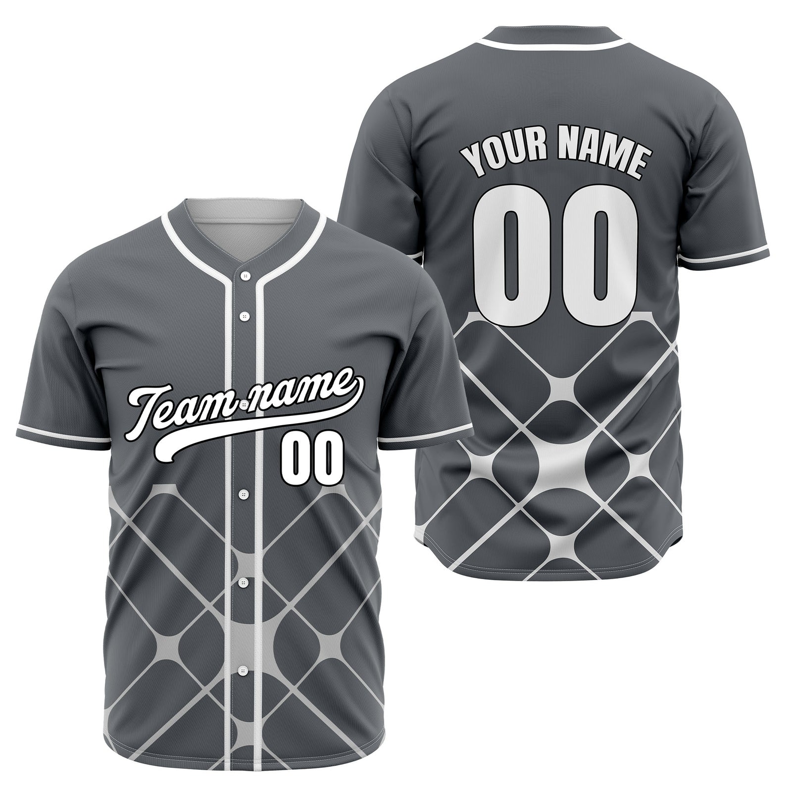 Custom Gridlock Blue Baseball Sports Jersey Personalized Uniform with Name & Number