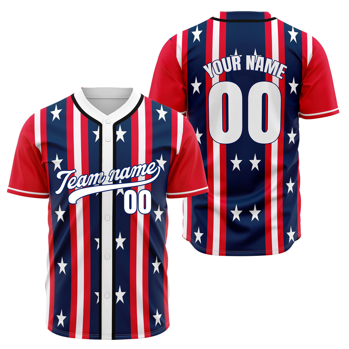 Custom United Freedom Baseball Sports Jersey Personalized Uniform with Name &amp; Number