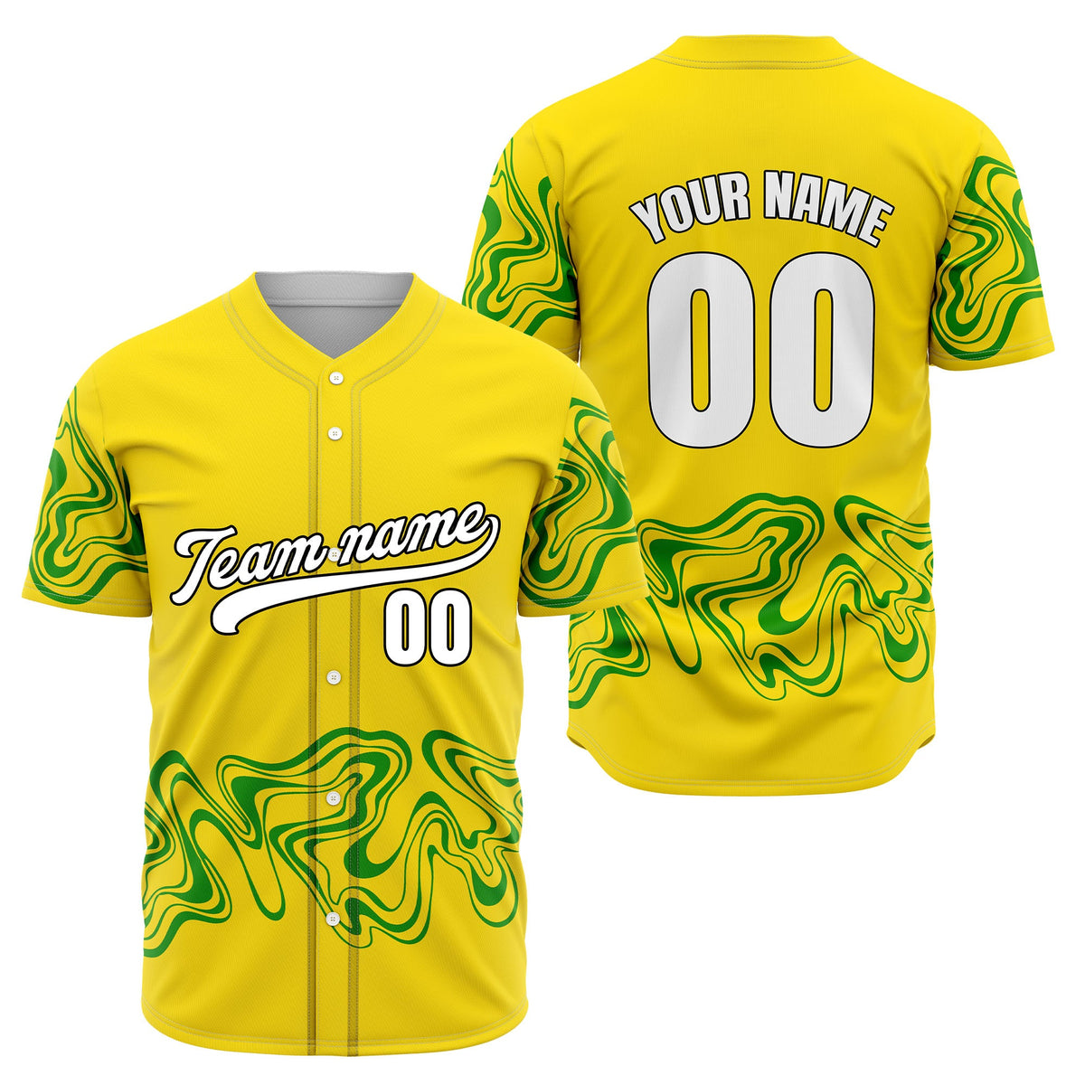 Custom Teal Baseball Wave Sports Jersey Personalized Uniform with Name & Number