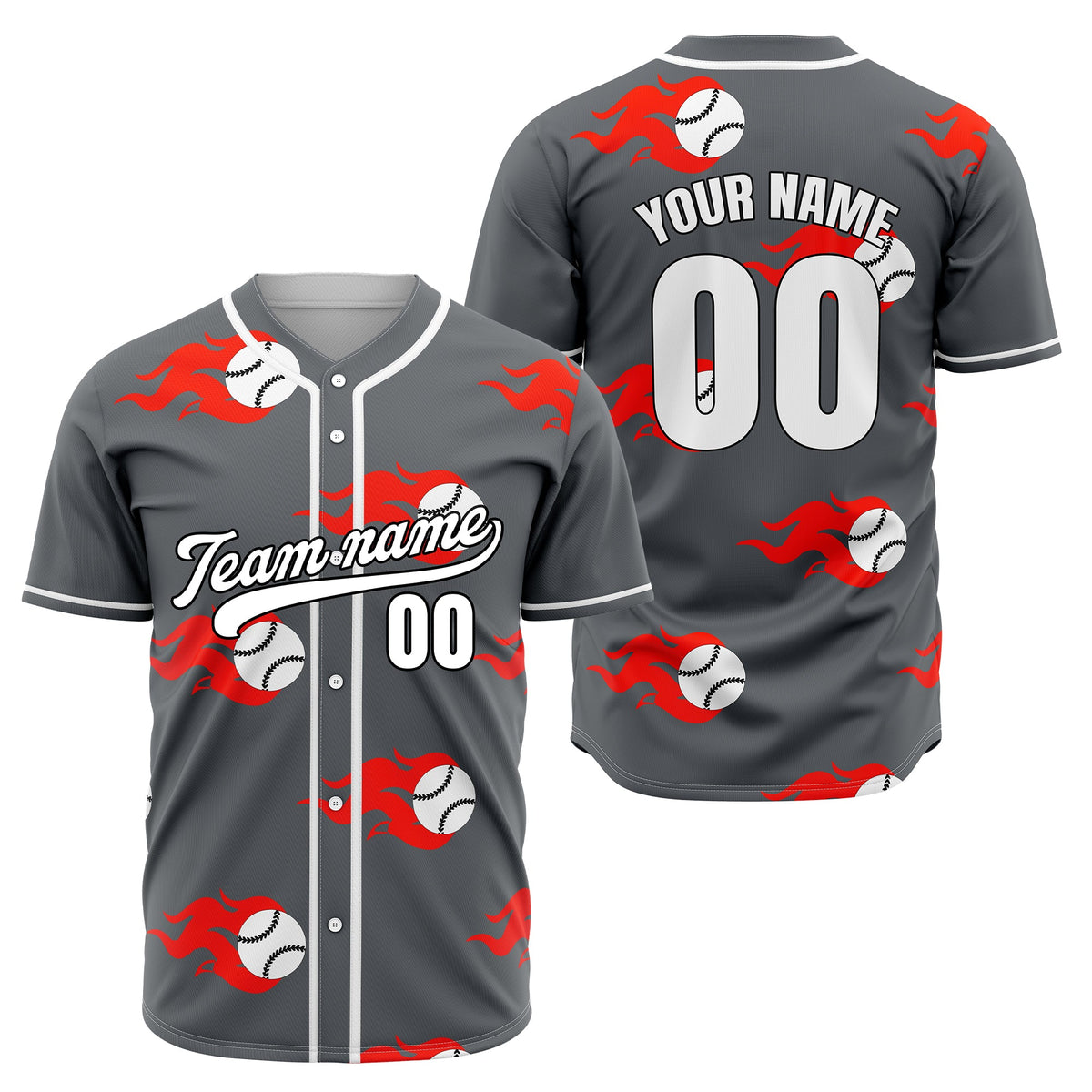 Custom Fireballers Aqua Baseball Sports Jersey Personalized Uniform with Name & Number