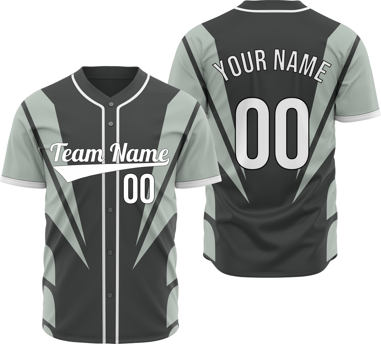 Custom Panel Flow Baseball Dark Grey  Sports Jersey Personalized Uniform with Name & Number