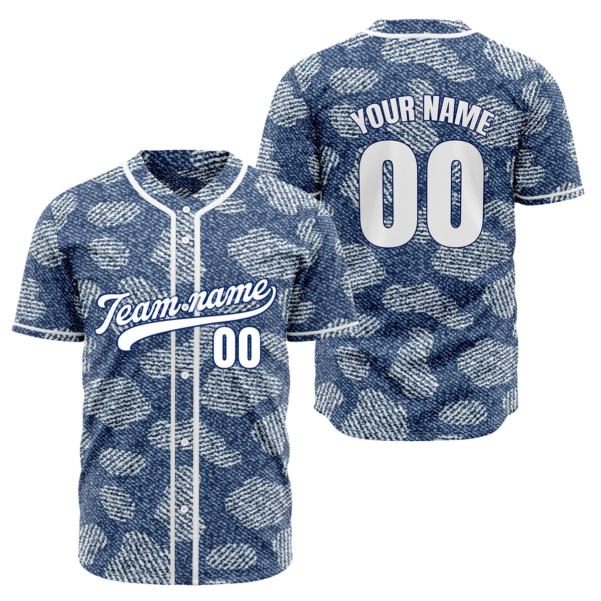 Custom Denim Pro Baseball Sports Jersey Personalized Uniform with Name &amp; Number