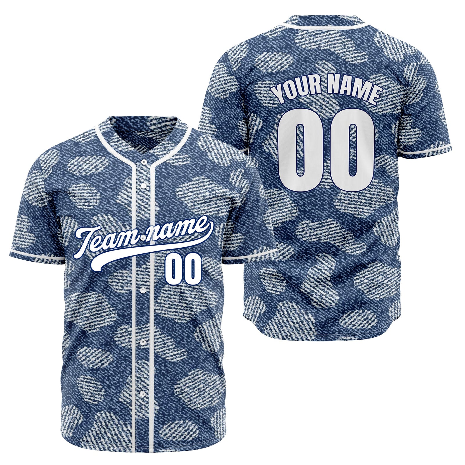 Custom Denim Pro Baseball Sports Jersey Personalized Uniform with Name & Number