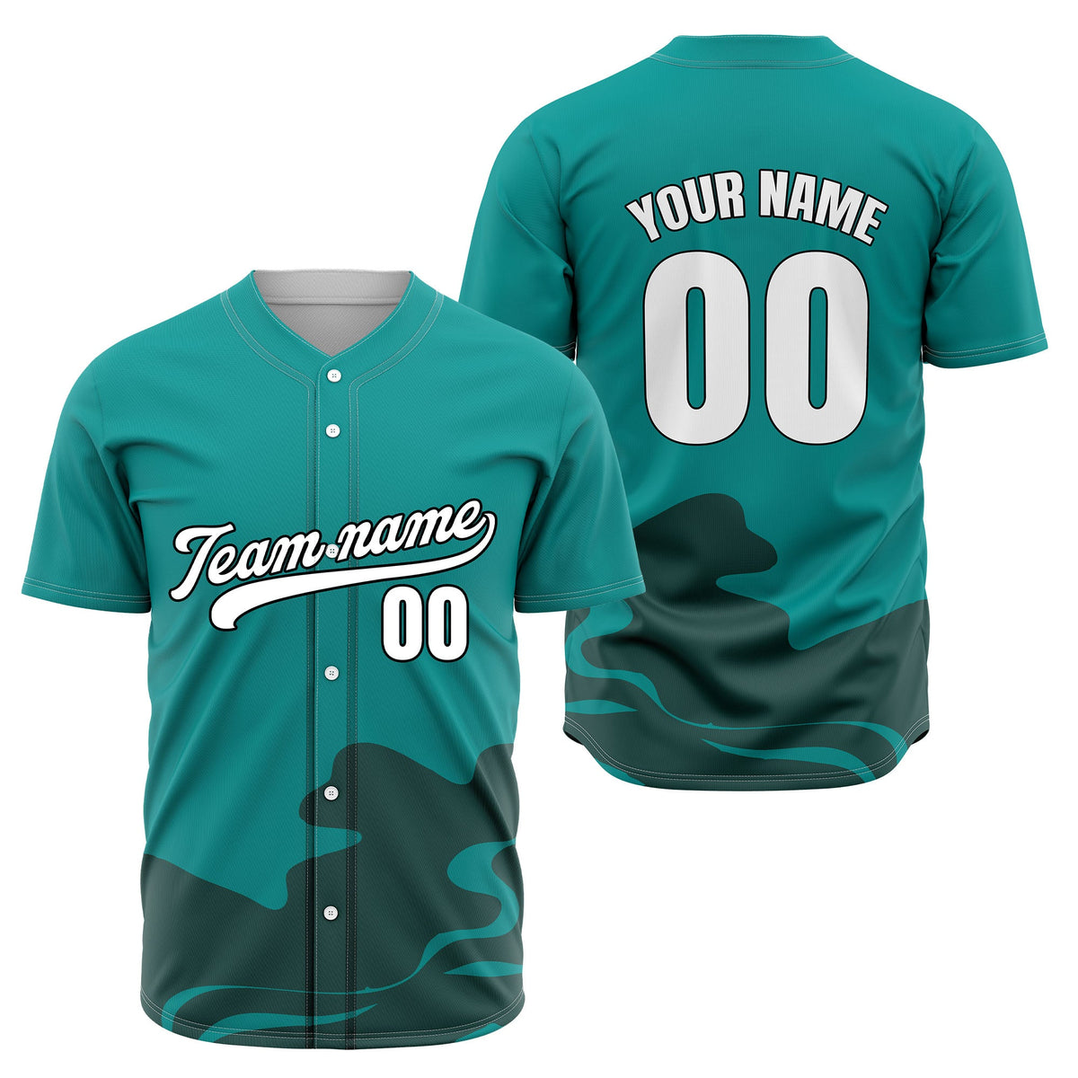 Custom Yellow Baseball Wave Sports Jersey Personalized Uniform with Name & Number