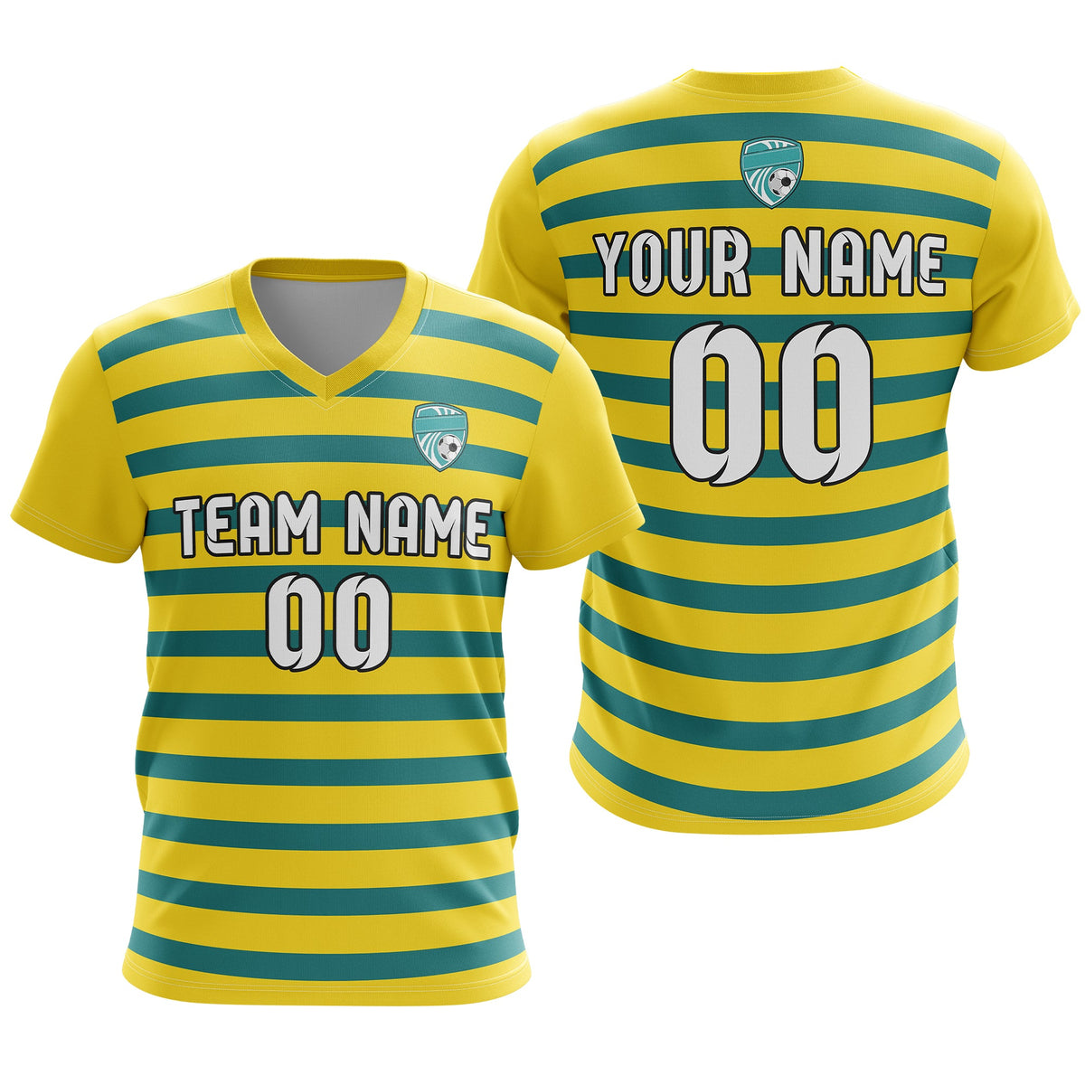 Custom V Neck Soccer Elite Stripe Pro D2 Sport Tops Jersey