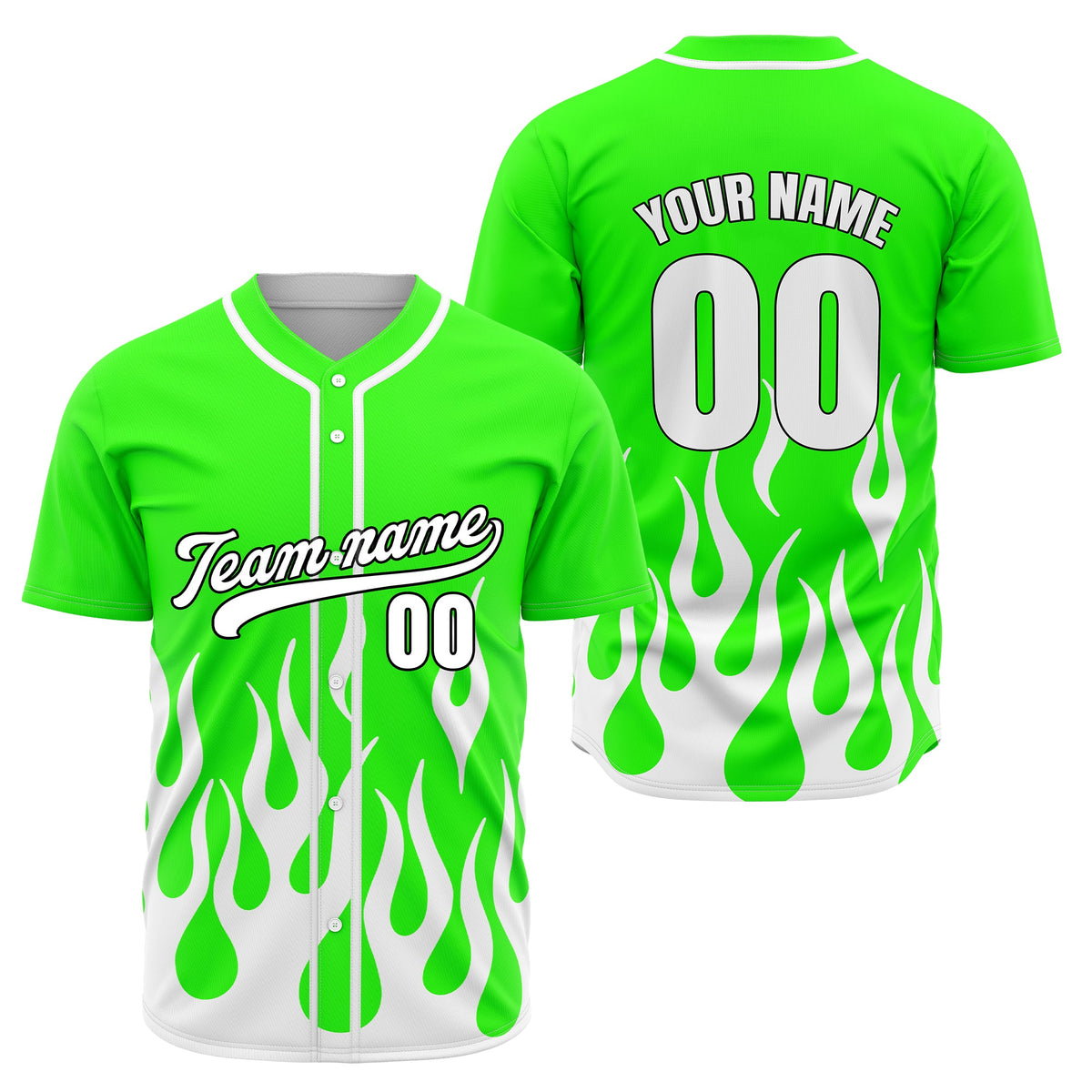 Custom Frost Fire Aqua Baseball Sports Jersey Personalized Uniform with Name & Number
