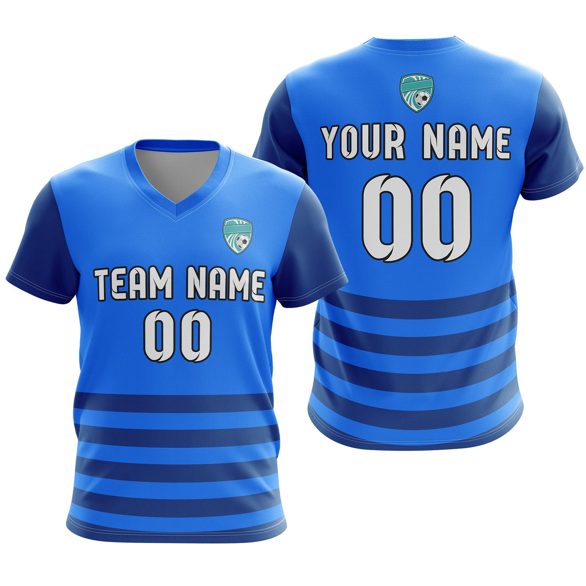 Custom Soccer BaseLine V-Neck Stripe D5 Sport Tops Jersey