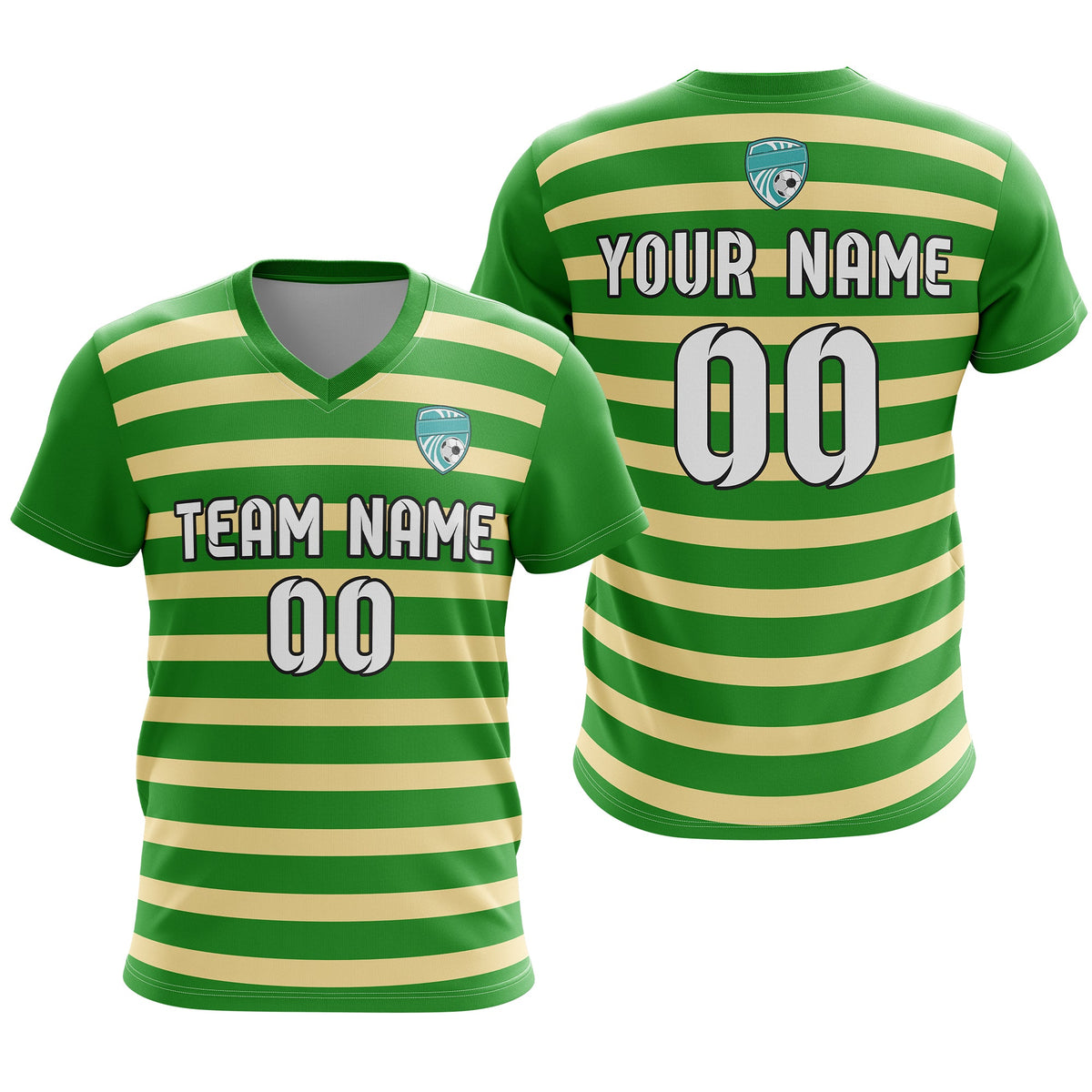 Custom V Neck Soccer Elite Stripe Pro D2 Sport Tops Jersey