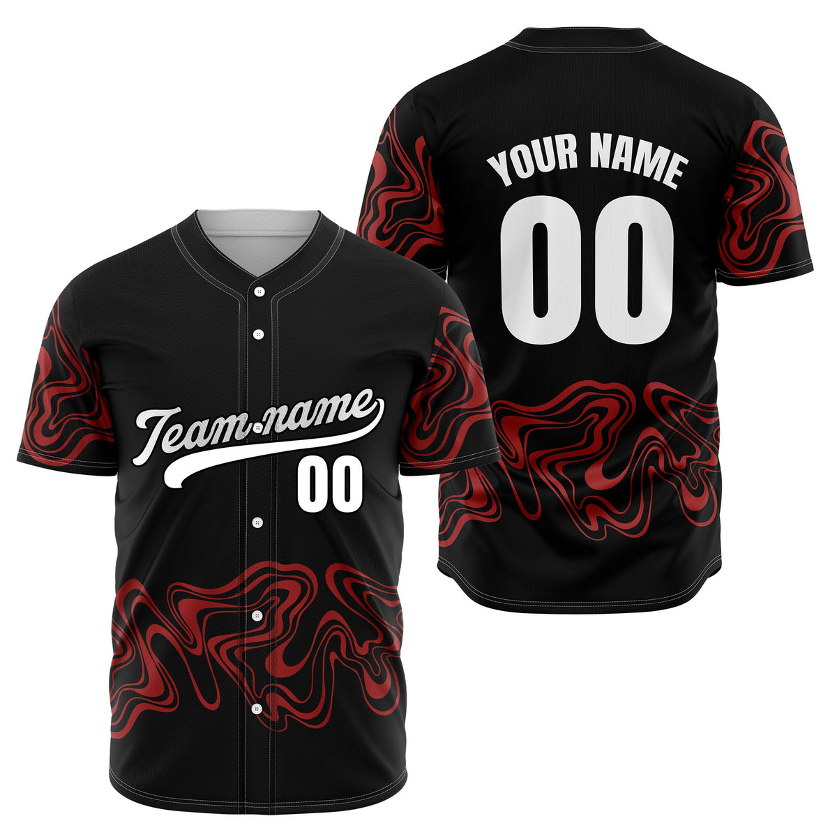 Custom Teal Baseball Wave Sports Jersey Personalized Uniform with Name & Number