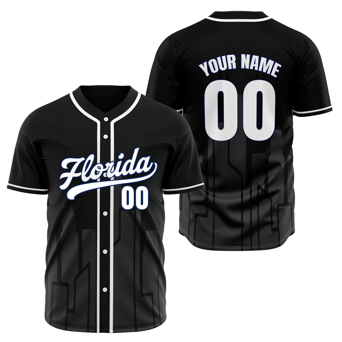 Custom City Flux Aqua Baseball Sports Jersey Personalized Uniform with Name & Number