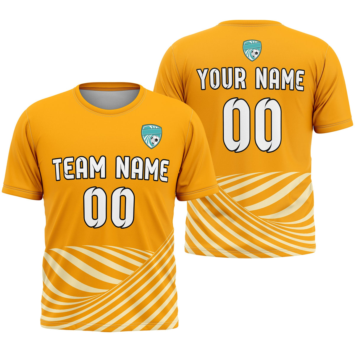 Custom Soccer R Stripes D4 SurgeLine Aqua Sports Tops Jersey
