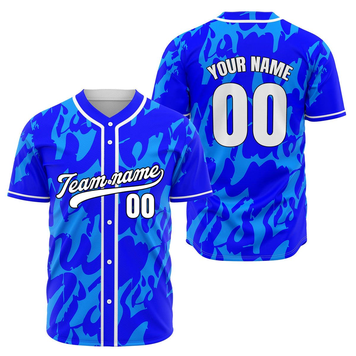Custom Graffiti Sox Aqua Baseball Sports Jersey Personalized Uniform with Name & Number